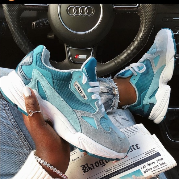adidas Shoes - NWT Adidas Falcon ombré teal